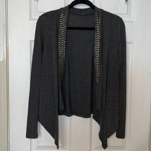 Knit Cardigan Charcoal Grey Small